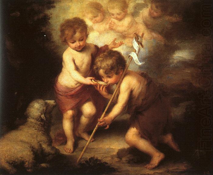 The Holy Children with a Shell, Bartolome Esteban Murillo